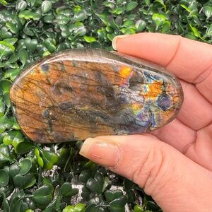 Flashy Black Sunset Labradorite Free Form